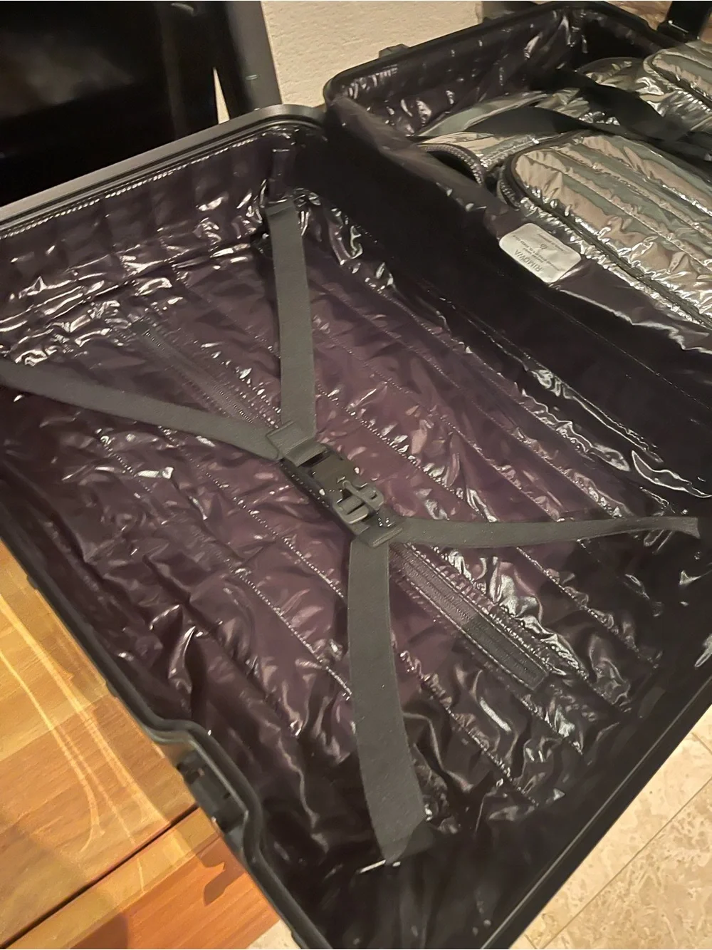 Rimowa x Moncler “Reflection” Silver Mirror Aluminum Cabin Suitcase